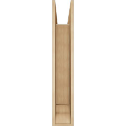 Ekena Millwork - BKTUR0756X36X44OLY01RCPR - Timberthane Faux Wood Olympic Style Bracket w/ Offset Brace, Traditional Ends, 7 1/2"W x 36"D x 44"H, Primed Tan