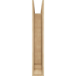 Ekena Millwork - BKTUR0756X36X48OLY01RCPR - Timberthane Faux Wood Olympic Style Bracket w/ Offset Brace, Traditional Ends, 7 1/2"W x 36"D x 48"H, Primed Tan