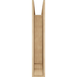 Ekena Millwork - BKTUR0756X38X44OLY01RCPR - Timberthane Faux Wood Olympic Style Bracket w/ Offset Brace, Traditional Ends, 7 1/2"W x 38"D x 44"H, Primed Tan