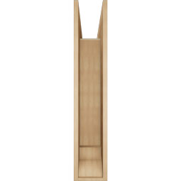 Ekena Millwork - BKTUR0756X40X40OLY01RCPR - Timberthane Faux Wood Olympic Style Bracket w/ Offset Brace, Traditional Ends, 7 1/2"W x 40"D x 40"H, Primed Tan