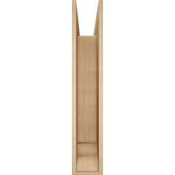 Ekena Millwork - BKTUR0756X42X42OLY01RCPR - Timberthane Faux Wood Olympic Style Bracket w/ Offset Brace, Traditional Ends, 7 1/2"W x 42"D x 42"H, Primed Tan