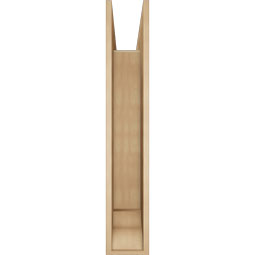 Ekena Millwork - BKTUR0756X44X44OLY01RCPR - Timberthane Faux Wood Olympic Style Bracket w/ Offset Brace, Traditional Ends, 7 1/2"W x 44"D x 44"H, Primed Tan
