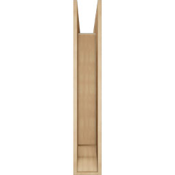 Ekena Millwork - BKTUR0756X46X46OLY01RCPR - Timberthane Faux Wood Olympic Style Bracket w/ Offset Brace, Traditional Ends, 7 1/2"W x 46"D x 46"H, Primed Tan