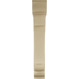 Ekena Millwork - BKTUR0756X48X48OLY01RCPR - Timberthane Faux Wood Olympic Style Bracket w/ Offset Brace, Traditional Ends, 7 1/2"W x 48"D x 48"H, Primed Tan