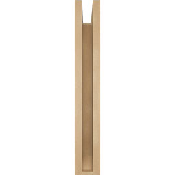Ekena Millwork - BKTUR0352X16X24OLY06RCPR - Timberthane Faux Wood Olympic Style Bracket w/ Offset Brace, Slat Ends, 3 1/2"W x 16"D x 24"H, Primed Tan