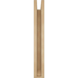 Ekena Millwork - BKTUR0352X18X26OLY06RCPR - Timberthane Faux Wood Olympic Style Bracket w/ Offset Brace, Slat Ends, 3 1/2"W x 18"D x 26"H, Primed Tan