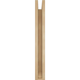 Ekena Millwork - BKTUR0352X20X28OLY06RCPR - Timberthane Faux Wood Olympic Style Bracket w/ Offset Brace, Slat Ends, 3 1/2"W x 20"D x 28"H, Primed Tan