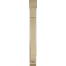 Ekena Millwork - BKTUR0352X20X32OLY06RCPR - Timberthane Faux Wood Olympic Style Bracket w/ Offset Brace, Slat Ends, 3 1/2"W x 20"D x 32"H, Primed Tan