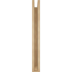 Ekena Millwork - BKTUR0352X20X32OLY06RCPR - Timberthane Faux Wood Olympic Style Bracket w/ Offset Brace, Slat Ends, 3 1/2"W x 20"D x 32"H, Primed Tan