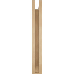 Ekena Millwork - BKTUR0352X22X26OLY06RCPR - Timberthane Faux Wood Olympic Style Bracket w/ Offset Brace, Slat Ends, 3 1/2"W x 22"D x 26"H, Primed Tan