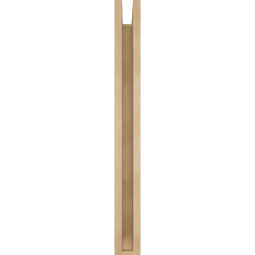 Ekena Millwork - BKTUR0352X22X34OLY06RCPR - Timberthane Faux Wood Olympic Style Bracket w/ Offset Brace, Slat Ends, 3 1/2"W x 22"D x 34"H, Primed Tan