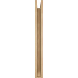 Ekena Millwork - BKTUR0352X24X32OLY06RCPR - Timberthane Faux Wood Olympic Style Bracket w/ Offset Brace, Slat Ends, 3 1/2"W x 24"D x 32"H, Primed Tan