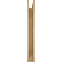 Ekena Millwork - BKTUR0352X26X26OLY06RCPR - Timberthane Faux Wood Olympic Style Bracket w/ Offset Brace, Slat Ends, 3 1/2"W x 26"D x 26"H, Primed Tan