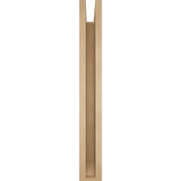 Ekena Millwork - BKTUR0352X28X28OLY06RCPR - Timberthane Faux Wood Olympic Style Bracket w/ Offset Brace, Slat Ends, 3 1/2"W x 28"D x 28"H, Primed Tan