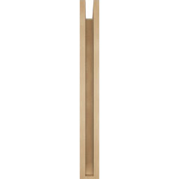 Ekena Millwork - BKTUR0352X28X32OLY06RCPR - Timberthane Faux Wood Olympic Style Bracket w/ Offset Brace, Slat Ends, 3 1/2"W x 28"D x 32"H, Primed Tan