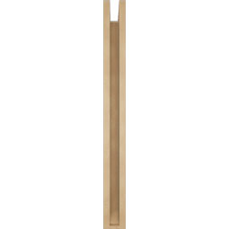 Ekena Millwork - BKTUR0352X28X36OLY06RCPR - Timberthane Faux Wood Olympic Style Bracket w/ Offset Brace, Slat Ends, 3 1/2"W x 28"D x 36"H, Primed Tan