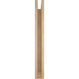 Ekena Millwork - BKTUR0352X30X30OLY06RCPR - Timberthane Faux Wood Olympic Style Bracket w/ Offset Brace, Slat Ends, 3 1/2"W x 30"D x 30"H, Primed Tan
