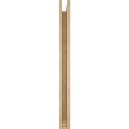 Ekena Millwork - BKTUR0352X30X38OLY06RCPR - Timberthane Faux Wood Olympic Style Bracket w/ Offset Brace, Slat Ends, 3 1/2"W x 30"D x 38"H, Primed Tan
