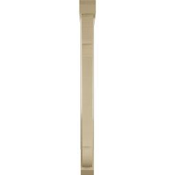 Ekena Millwork - BKTUR0352X30X42OLY06RCPR - Timberthane Faux Wood Olympic Style Bracket w/ Offset Brace, Slat Ends, 3 1/2"W x 30"D x 42"H, Primed Tan