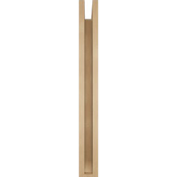Ekena Millwork - BKTUR0352X32X32OLY06RCPR - Timberthane Faux Wood Olympic Style Bracket w/ Offset Brace, Slat Ends, 3 1/2"W x 32"D x 32"H, Primed Tan
