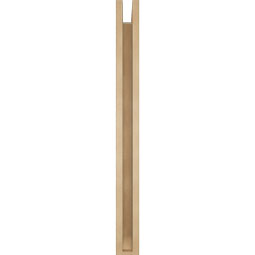 Ekena Millwork - BKTUR0352X32X38OLY06RCPR - Timberthane Faux Wood Olympic Style Bracket w/ Offset Brace, Slat Ends, 3 1/2"W x 32"D x 38"H, Primed Tan