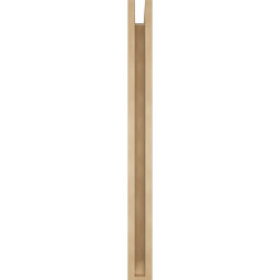 Ekena Millwork - BKTUR0352X32X40OLY06RCPR - Timberthane Faux Wood Olympic Style Bracket w/ Offset Brace, Slat Ends, 3 1/2"W x 32"D x 40"H, Primed Tan