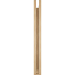Ekena Millwork - BKTUR0352X34X34OLY06RCPR - Timberthane Faux Wood Olympic Style Bracket w/ Offset Brace, Slat Ends, 3 1/2"W x 34"D x 34"H, Primed Tan