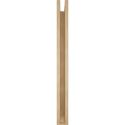 Ekena Millwork - BKTUR0352X34X38OLY06RCPR - Timberthane Faux Wood Olympic Style Bracket w/ Offset Brace, Slat Ends, 3 1/2"W x 34"D x 38"H, Primed Tan