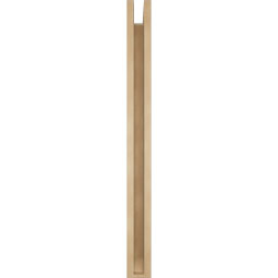 Ekena Millwork - BKTUR0352X34X40OLY06RCPR - Timberthane Faux Wood Olympic Style Bracket w/ Offset Brace, Slat Ends, 3 1/2"W x 34"D x 40"H, Primed Tan