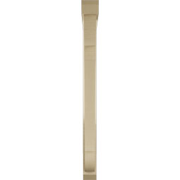 Ekena Millwork - BKTUR0352X34X42OLY06RCPR - Timberthane Faux Wood Olympic Style Bracket w/ Offset Brace, Slat Ends, 3 1/2"W x 34"D x 42"H, Primed Tan