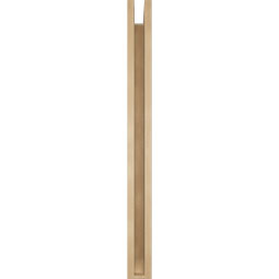Ekena Millwork - BKTUR0352X36X40OLY06RCPR - Timberthane Faux Wood Olympic Style Bracket w/ Offset Brace, Slat Ends, 3 1/2"W x 36"D x 40"H, Primed Tan