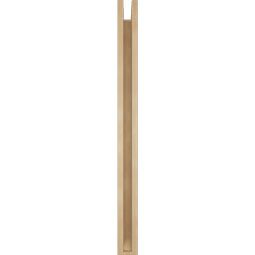 Ekena Millwork - BKTUR0352X36X44OLY06RCPR - Timberthane Faux Wood Olympic Style Bracket w/ Offset Brace, Slat Ends, 3 1/2"W x 36"D x 44"H, Primed Tan