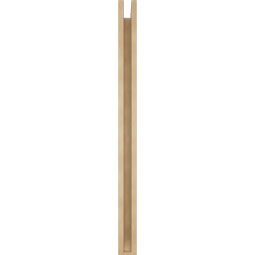 Ekena Millwork - BKTUR0352X36X48OLY06RCPR - Timberthane Faux Wood Olympic Style Bracket w/ Offset Brace, Slat Ends, 3 1/2"W x 36"D x 48"H, Primed Tan