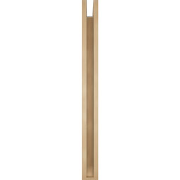 Ekena Millwork - BKTUR0352X38X38OLY06RCPR - Timberthane Faux Wood Olympic Style Bracket w/ Offset Brace, Slat Ends, 3 1/2"W x 38"D x 38"H, Primed Tan