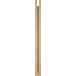 Ekena Millwork - BKTUR0352X38X44OLY06RCPR - Timberthane Faux Wood Olympic Style Bracket w/ Offset Brace, Slat Ends, 3 1/2"W x 38"D x 44"H, Primed Tan