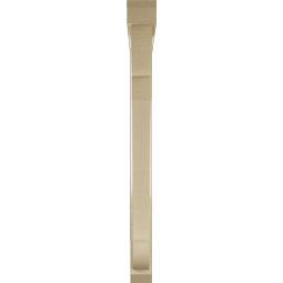 Ekena Millwork - BKTUR0352X40X40OLY06RCPR - Timberthane Faux Wood Olympic Style Bracket w/ Offset Brace, Slat Ends, 3 1/2"W x 40"D x 40"H, Primed Tan