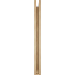 Ekena Millwork - BKTUR0352X40X40OLY06RCPR - Timberthane Faux Wood Olympic Style Bracket w/ Offset Brace, Slat Ends, 3 1/2"W x 40"D x 40"H, Primed Tan
