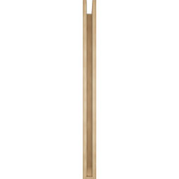 Ekena Millwork - BKTUR0352X46X46OLY06RCPR - Timberthane Faux Wood Olympic Style Bracket w/ Offset Brace, Slat Ends, 3 1/2"W x 46"D x 46"H, Primed Tan