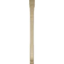 Ekena Millwork - BKTUR0352X48X48OLY06RCPR - Timberthane Faux Wood Olympic Style Bracket w/ Offset Brace, Slat Ends, 3 1/2"W x 48"D x 48"H, Primed Tan