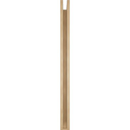 Ekena Millwork - BKTUR0352X48X48OLY06RCPR - Timberthane Faux Wood Olympic Style Bracket w/ Offset Brace, Slat Ends, 3 1/2"W x 48"D x 48"H, Primed Tan