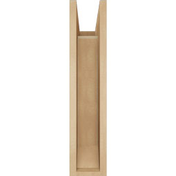 Ekena Millwork - BKTUR0554X14X26OLY06RCPR - Timberthane Faux Wood Olympic Style Bracket w/ Offset Brace, Slat Ends, 5 1/2"W x 14"D x 26"H, Primed Tan