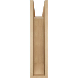 Ekena Millwork - BKTUR0554X16X24OLY06RCPR - Timberthane Faux Wood Olympic Style Bracket w/ Offset Brace, Slat Ends, 5 1/2"W x 16"D x 24"H, Primed Tan