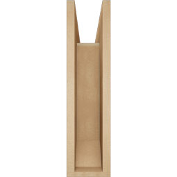 Ekena Millwork - BKTUR0554X18X22OLY06RCPR - Timberthane Faux Wood Olympic Style Bracket w/ Offset Brace, Slat Ends, 5 1/2"W x 18"D x 22"H, Primed Tan