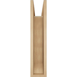 Ekena Millwork - BKTUR0554X18X26OLY06RCPR - Timberthane Faux Wood Olympic Style Bracket w/ Offset Brace, Slat Ends, 5 1/2"W x 18"D x 26"H, Primed Tan
