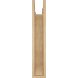 Ekena Millwork - BKTUR0554X18X30OLY06RCPR - Timberthane Faux Wood Olympic Style Bracket w/ Offset Brace, Slat Ends, 5 1/2"W x 18"D x 30"H, Primed Tan