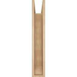 Ekena Millwork - BKTUR0554X20X32OLY06RCPR - Timberthane Faux Wood Olympic Style Bracket w/ Offset Brace, Slat Ends, 5 1/2"W x 20"D x 32"H, Primed Tan