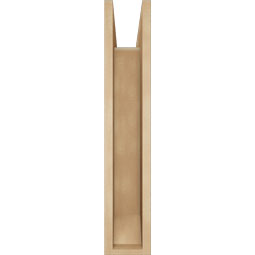 Ekena Millwork - BKTUR0554X22X30OLY06RCPR - Timberthane Faux Wood Olympic Style Bracket w/ Offset Brace, Slat Ends, 5 1/2"W x 22"D x 30"H, Primed Tan