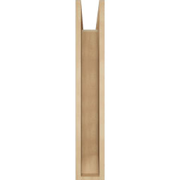Ekena Millwork - BKTUR0554X22X34OLY06RCPR - Timberthane Faux Wood Olympic Style Bracket w/ Offset Brace, Slat Ends, 5 1/2"W x 22"D x 34"H, Primed Tan