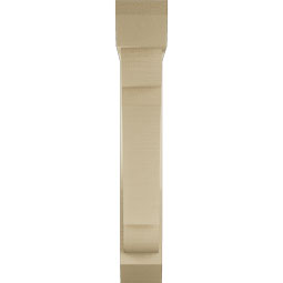 Ekena Millwork - BKTUR0554X26X34OLY06RCPR - Timberthane Faux Wood Olympic Style Bracket w/ Offset Brace, Slat Ends, 5 1/2"W x 26"D x 34"H, Primed Tan