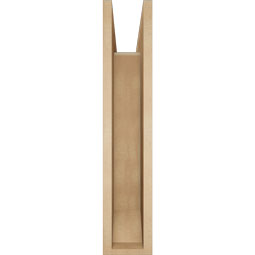 Ekena Millwork - BKTUR0554X28X28OLY06RCPR - Timberthane Faux Wood Olympic Style Bracket w/ Offset Brace, Slat Ends, 5 1/2"W x 28"D x 28"H, Primed Tan